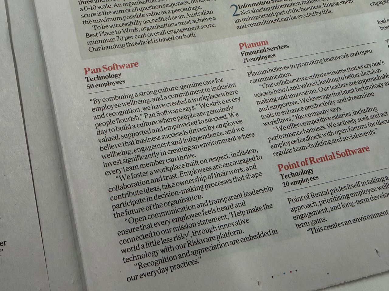 write up in the newspaper