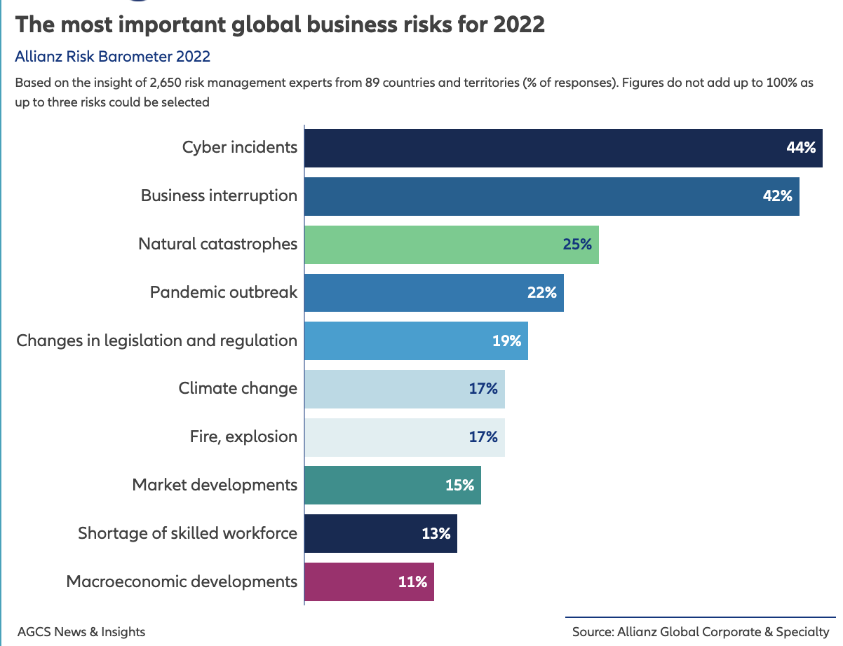 biggest business risks 2021